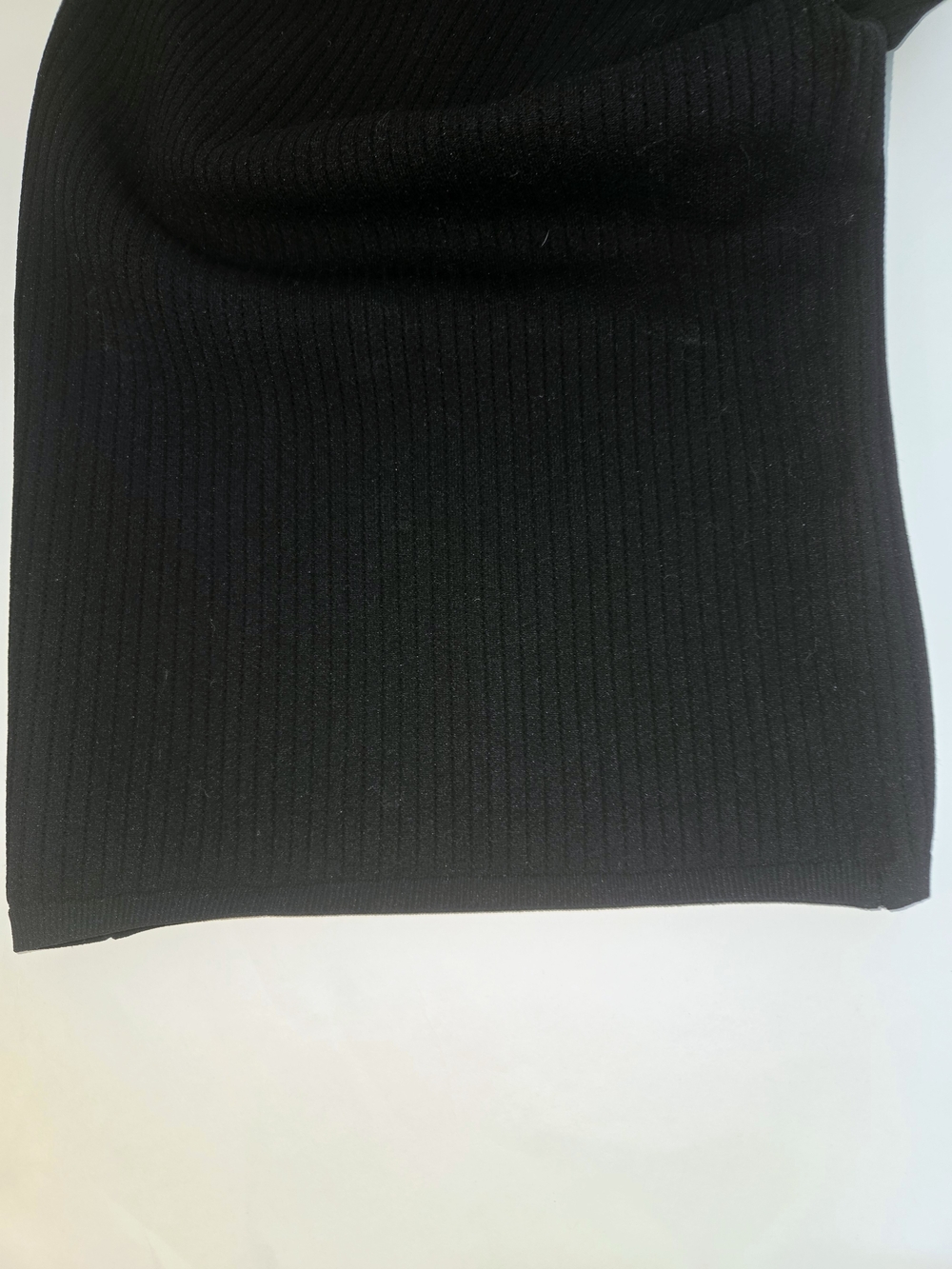 Forever 21 Black Ribbed Midi Slip Dress Womens Size M - Picture 10 of 11